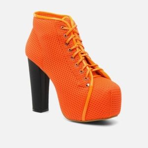 Jeffrey Campbell Shoes - Jeffrey Campble Havana Neon Orange Mesh Lita Boots Jeffrey Campbell Shoes - Jeffrey Campble Havana Neon Orange Mesh Lita Boots